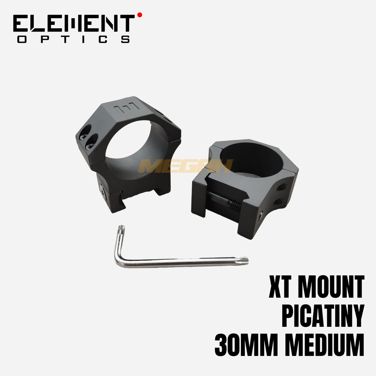 ELEMENT XT MOUNTS PICATINNY OD 30mm