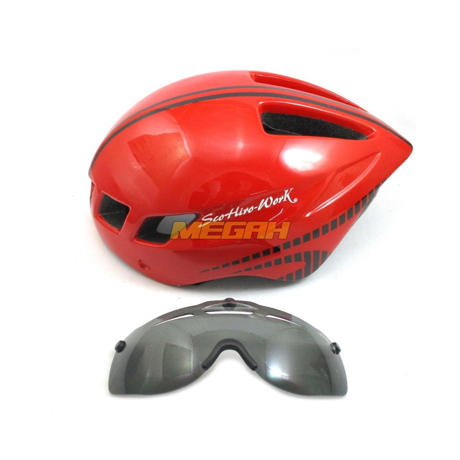 SCOHIRO BIKE HELMET ULTRALIGHT PLUS GOOGLES