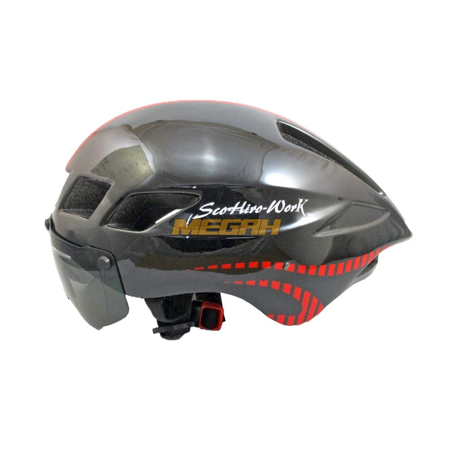 SCOHIRO BIKE HELMET ULTRALIGHT PLUS GOOGLES